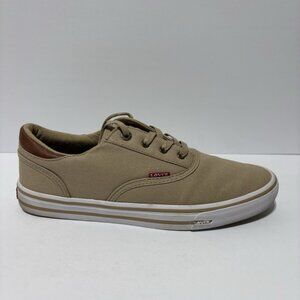 Levi’s Men’s Ethan CT Canvas II Khaki Sneakers, Size 9.5 M